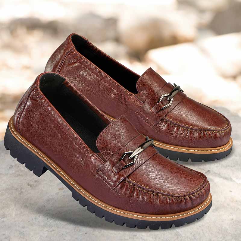Chaussures de confort Helvesko : mod�le Aria, marron