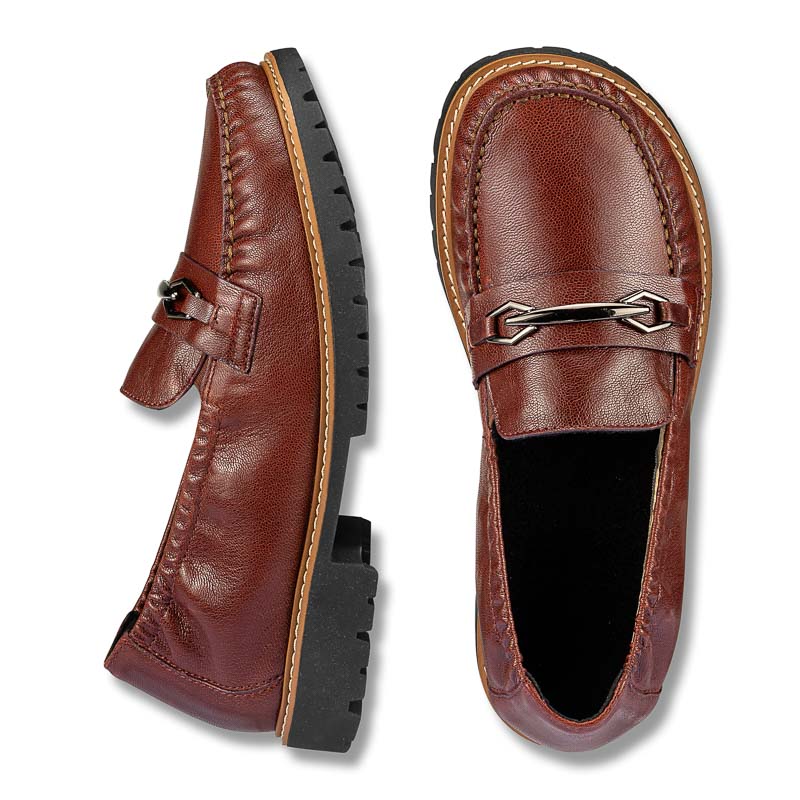 Chaussures de confort Helvesko : mod�le Aria, marron Image 2