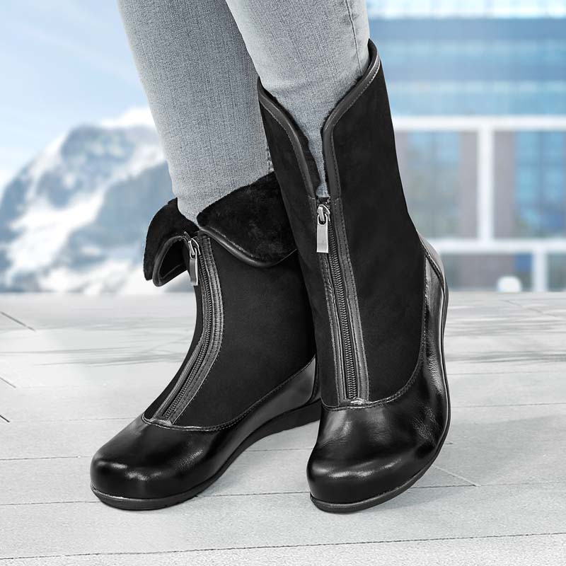 Chaussures de confort Helvesko : modle Ula, noir Image 3