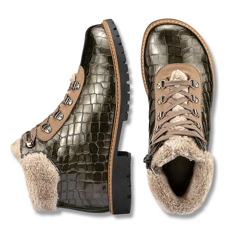 Chaussures de confort Helvesko : modle Corvara, olive-gris Image 2