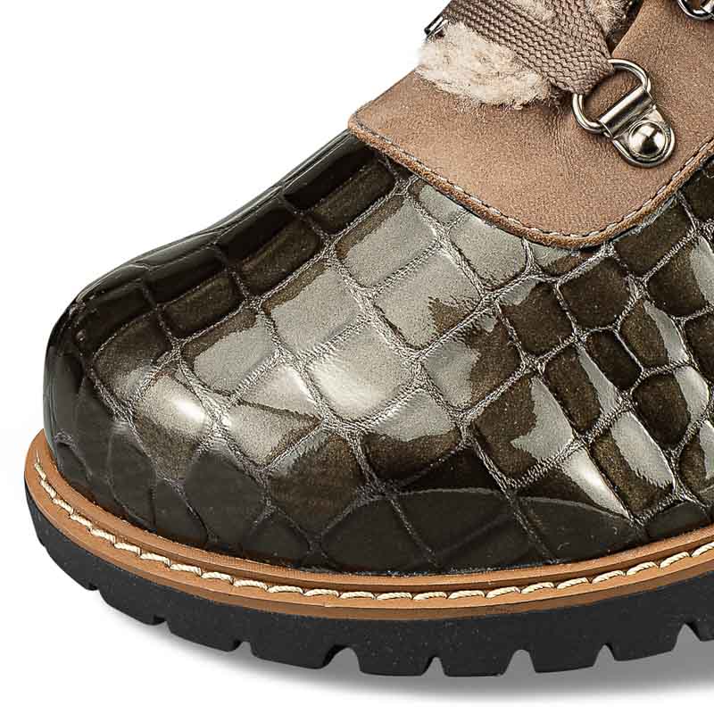 Chaussures de confort Helvesko : modle Corvara, olive-gris Image 3