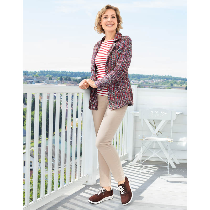 Chaussures de confort Helvesko : modle Narina, bordeaux Image 3