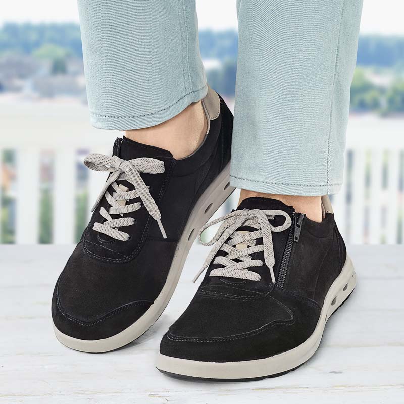 Chaussures de confort Helvesko : modle Narina, bordeaux Image 4