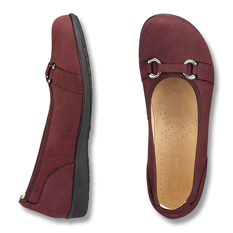 Chaussures de confort Helvesko : mod�le Cami, bordeaux Image 2