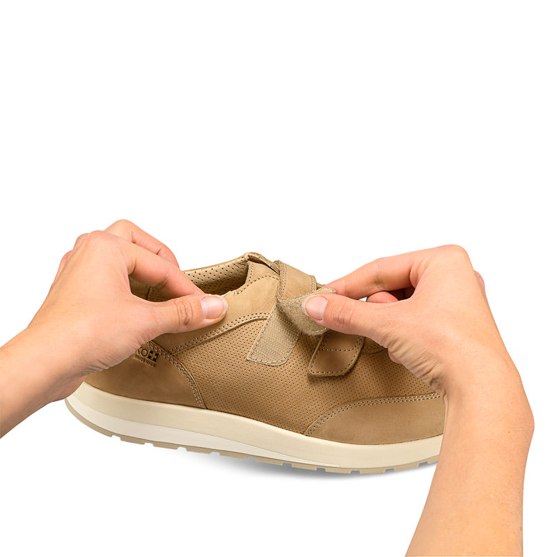 Chaussures de confort Helvesko : modle Geoma, beige Image 3