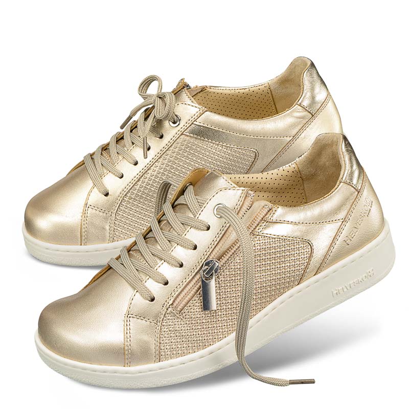 Chaussures de confort Helvesko : modle Nyala, coloris or