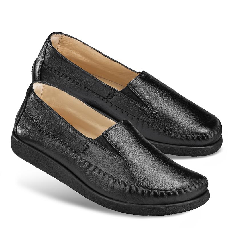 Chaussures de confort Helvesko : modle Laron, noir