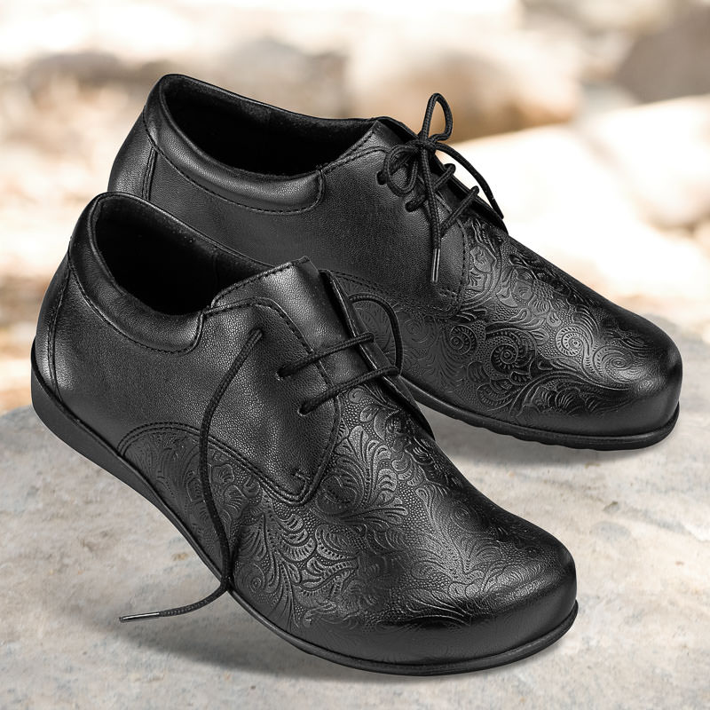 Chaussures de confort Helvesko : modle Marietta, noir
