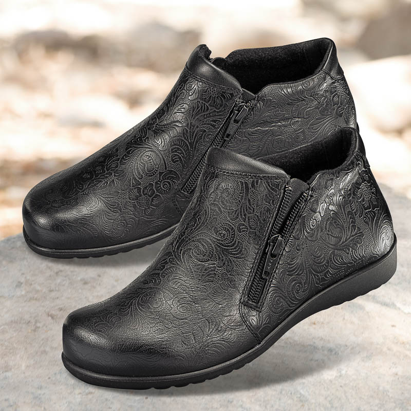 Chaussures de confort Helvesko : modle Anela, noir