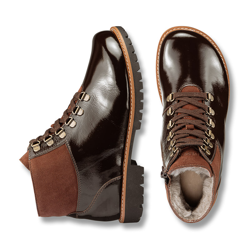 Chaussures de confort Helvesko : modle Darleen, marron fonc Image 2