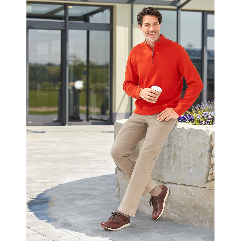 Chaussures de confort Helvesko : modle Claus, marron fonc Image 3