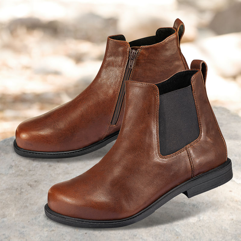 Chaussures de confort Helvesko : modle Carter , marron fonc