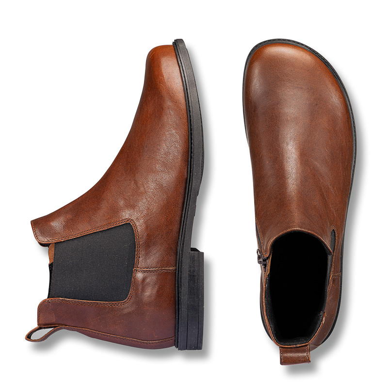 Chaussures de confort Helvesko : modle Carter , marron fonc Image 2