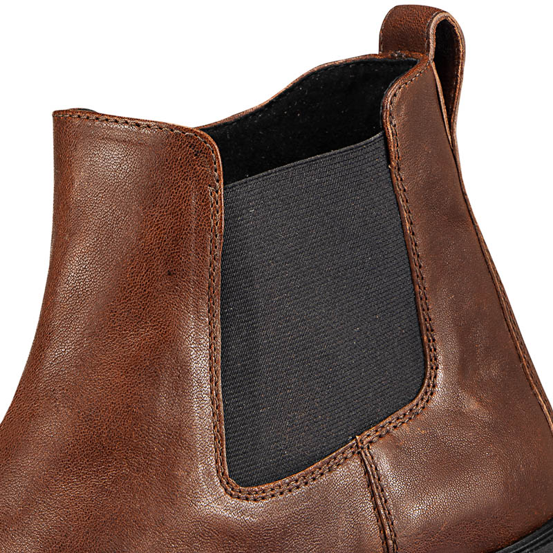 Chaussures de confort Helvesko : modle Carter , marron fonc Image 3