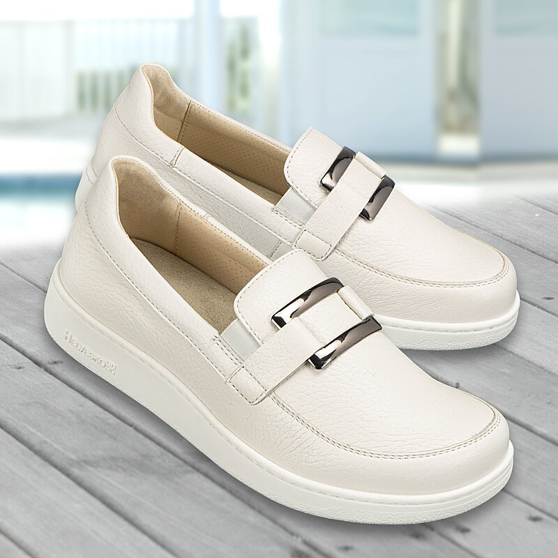 Chaussures de confort Helvesko : mod�le Vimora, blanc