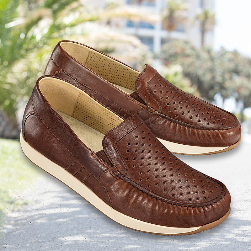 Chaussures de confort Helvesko : mod�le Laurent, marron