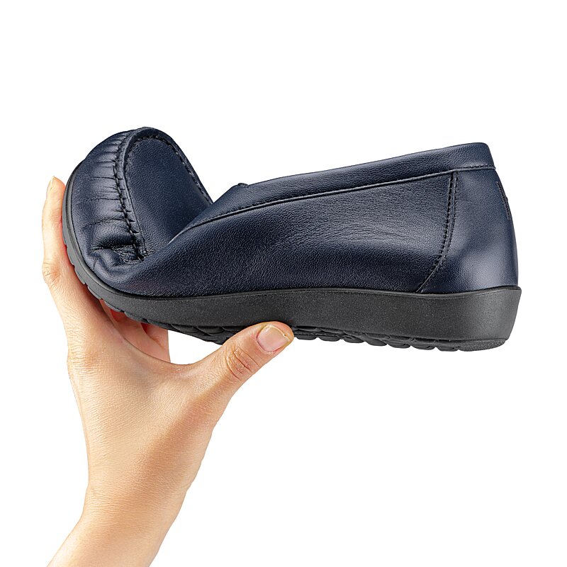 Chaussures de confort Helvesko : mod�le Elsie, bleu fonc� Image 3
