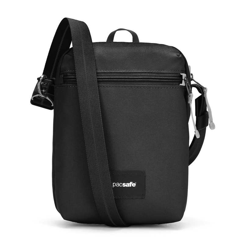 Anti-Vol sacoche bandoulière noire homme femme Sling Bag