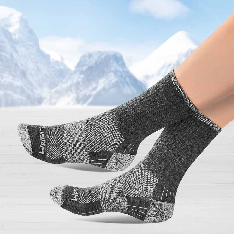 Socquettes anti ampoules MERINO TRAIL gris