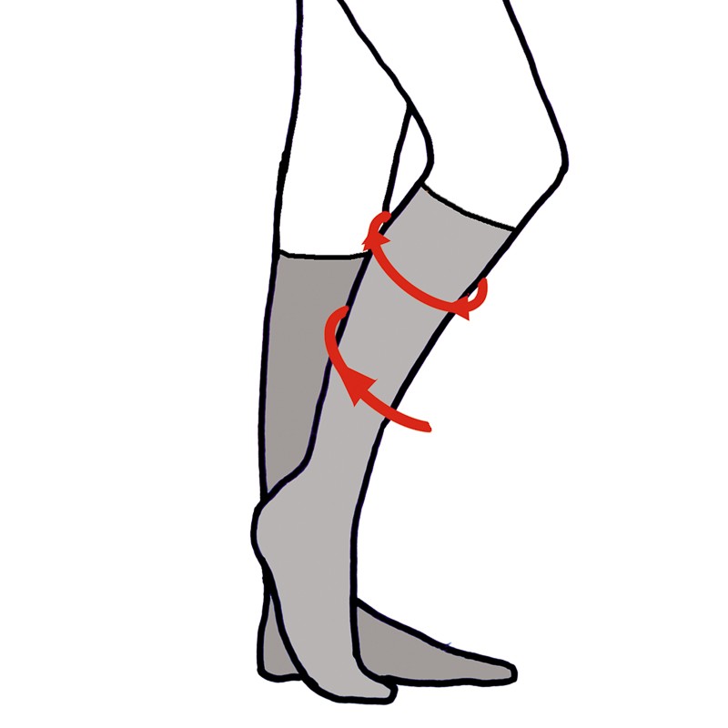 Mi-bas de contention, 70 den / 2 paires noir Image 2