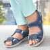 Chaussures de confort Helvesko : modle Sabrina, coloris jean/argent Image 3