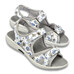 Chaussures de confort Helvesko : mod�le Sabrina, blanc multi