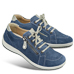 Chaussure confort Helvesko : VERENA, bleu (cuir velours)