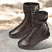 Chaussures de confort Helvesko : modèle Romana, marron foncé