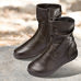 Chaussure confort Helvesko : ROMANA, marron fonc (cuir nappa)