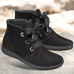 Chaussure confort Helvesko : ANGELINA, noir (cuir nubuck)
