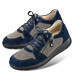 Chaussure confort LadySko : INES, bleu/gris (cuir velours)