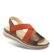 Chaussure confort Helvesko : CAMILLA, orange/marron