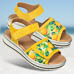 Chaussures de confort Helvesko : modle Romilla, jaune