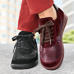 Chaussures de confort Helvesko : modle Erna, aubergine Image 3