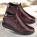 Chaussures de confort Helvesko : modle Renate, aubergine