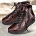 Chaussures de confort Helvesko : modle Barbara, aubergine