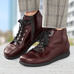 Chaussures de confort Helvesko : modle Barbara, aubergine Image 4