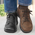 Chaussures de confort Helvesko : modle Torben, marron fonc Image 3
