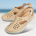Chaussures de confort Helvesko : modle Via, beige/coloris or