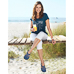 Chaussures de confort Helvesko : modle Via, bleu Image 3