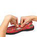 Chaussures de confort Helvesko : modle Via, rouge multi Image 4