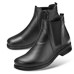 Chaussure confort Helvesko : ALLEN, noir (cuir nappa)