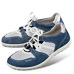 Chaussure confort Helvesko : POPPY, blanc/bleu