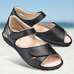 Chaussure confort Helvesko : LUNA, noir (cuir nappa)