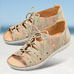 Chaussures de confort Helvesko : modle Vadera, beige multi