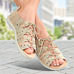 Chaussures de confort Helvesko : modle Vadera, beige multi Image 3