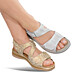 Chaussures de confort Helvesko : mod�le Birka, argent/blanc Image 3