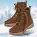Chaussures de confort Helvesko : modle Merida, marron fonc