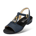 Chaussure confort Helvesko : WALA, bleu foncé (cuir nubuck)