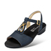 Chaussure confort Helvesko : WALA, bleu fonc (cuir nubuck)